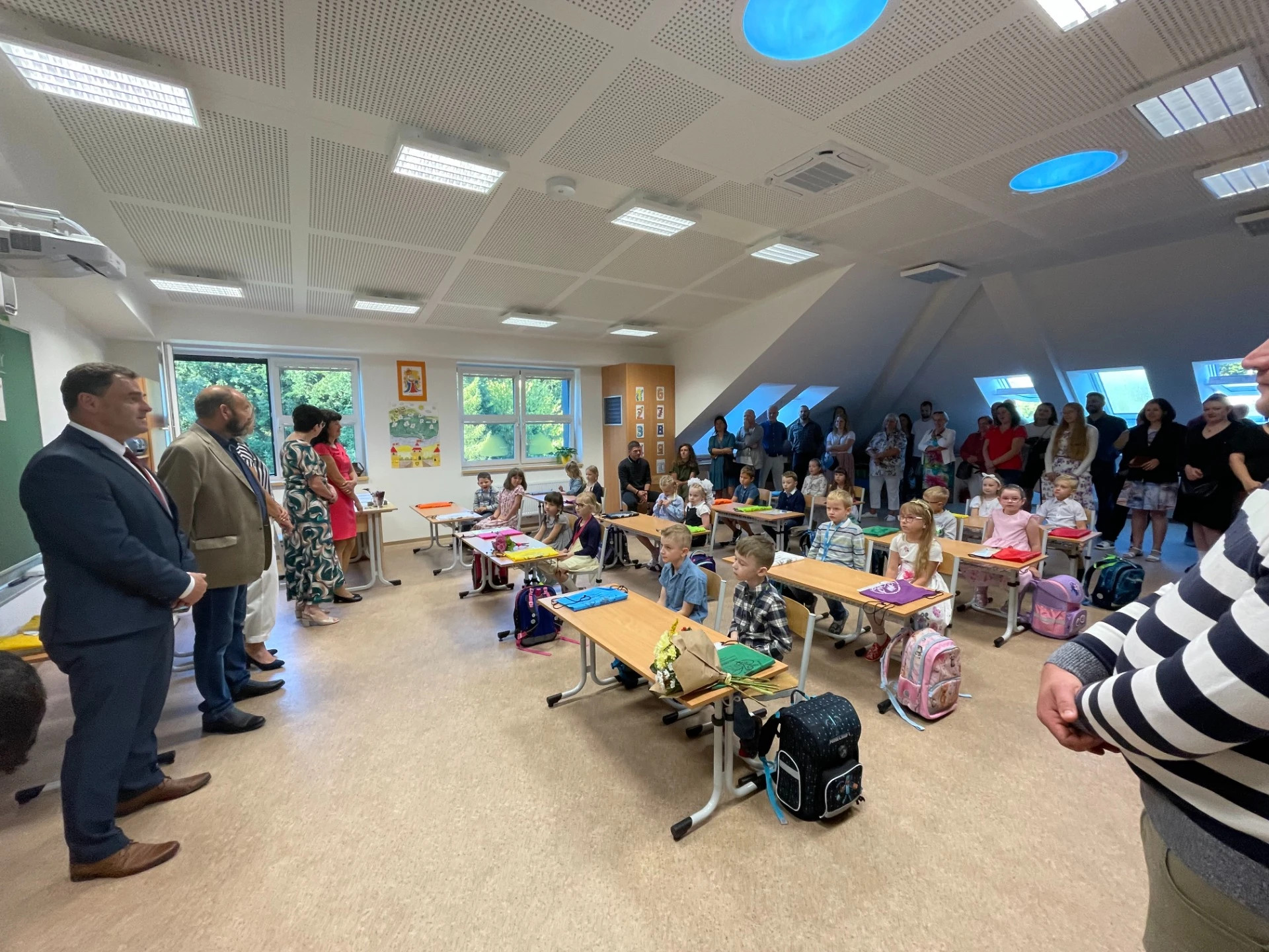 Moderní učebny I. stupně ve zrekonstruované části školy