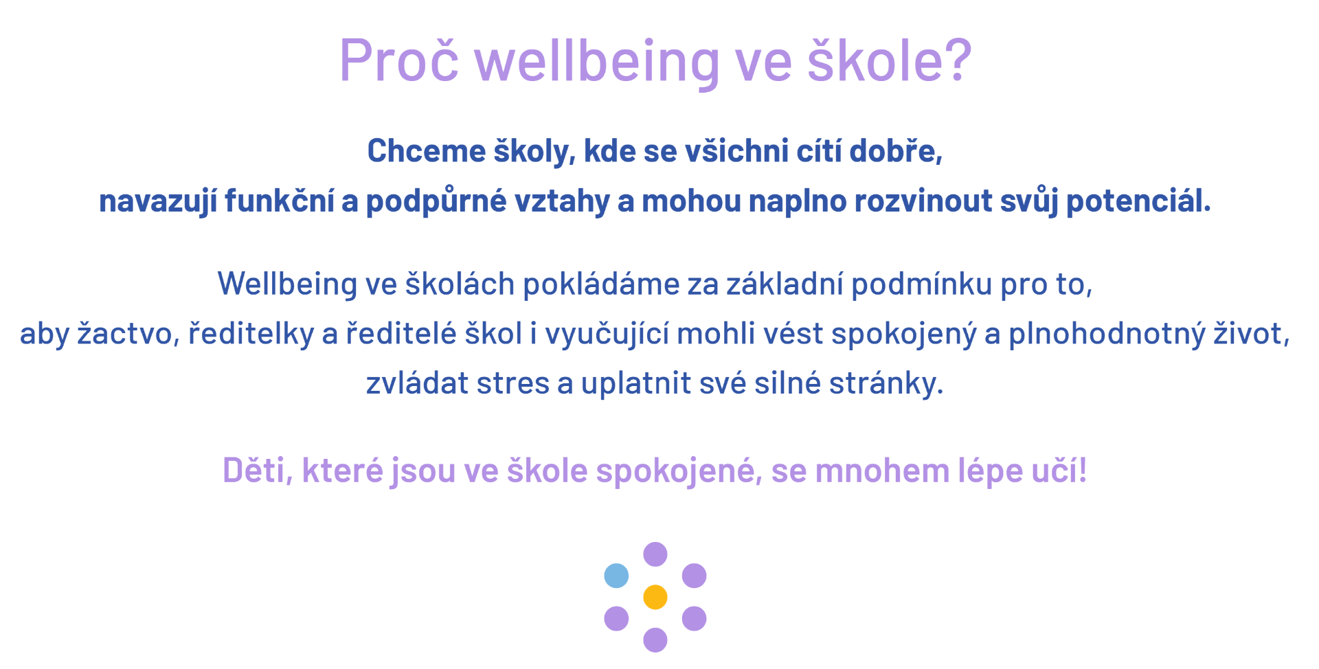 Zapojili jsme se do akce WELLBEING VE ŠKOLE